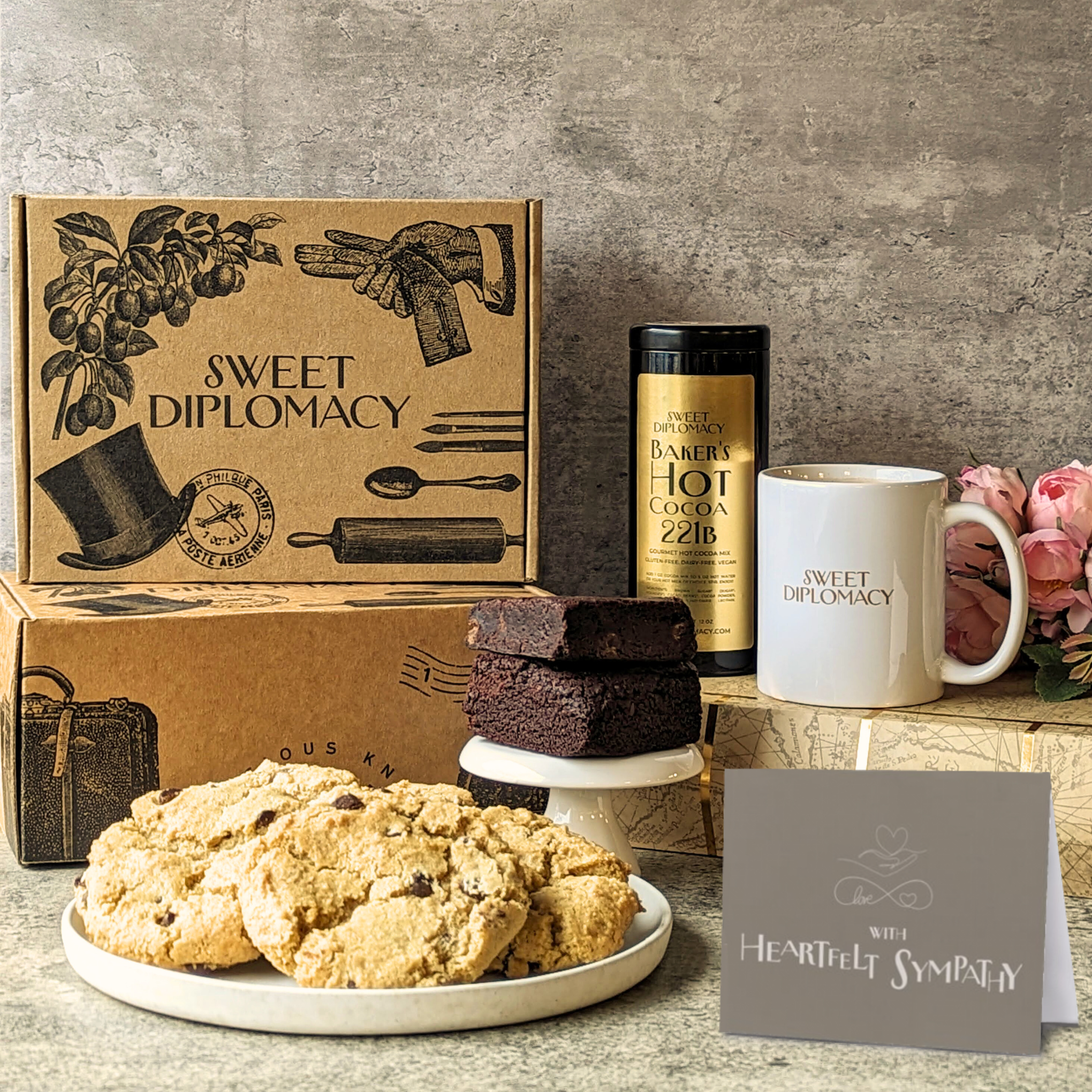 Sympathy Gift Box - Brownies & Chocolate Chip Cookies (Gluten-Free