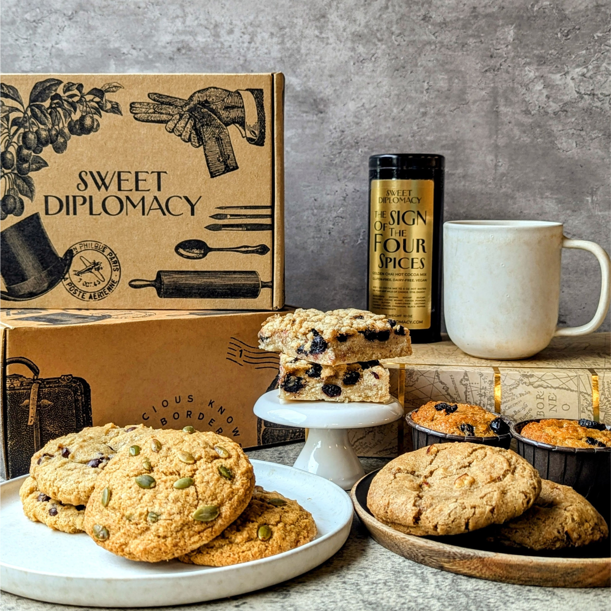 The Diplomatic Box - Gluten-Free Vegan Snacks Monthly Subscription
